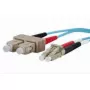 Optisko šķiedru kabelis METZ CONNECT 151J1EOJO20E 2x SC 2x LC OM3 2 m Aqua