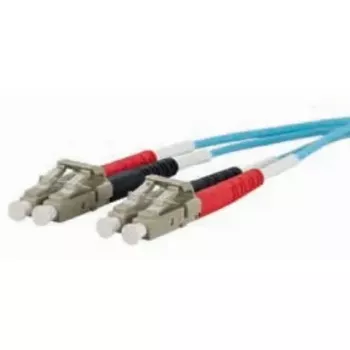 Optiskās šķiedras kabelis METZ CONNECT 151J1JOJO20E 2x LC OM3 2 m Aqua
