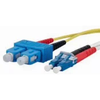 InfiniBand/optiskās šķiedras kabelis METZ CONNECT 151P1EOJO10E 1 m 2x SC 2x LC Dzeltens