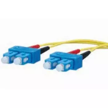 Optiskās šķiedras kabelis METZ CONNECT 151P1EOEO10E 2x SC OS2 1m Dzeltens
