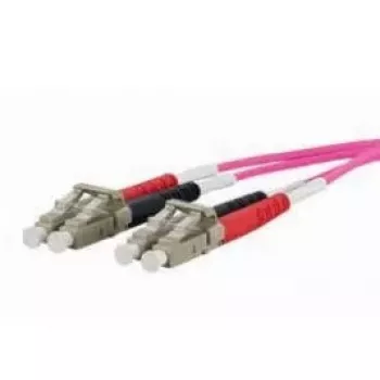 Optiskās šķiedras kabelis METZ CONNECT 151S1JOJO20E 2 m 2x LC Rozā