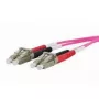 Optiskās šķiedras kabelis METZ CONNECT 151S1JOJO20E 2 m 2x LC Rozā