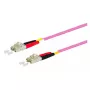 Optiskās šķiedras kabelis METZ CONNECT 151S1JOJO50E 5 m LC violets