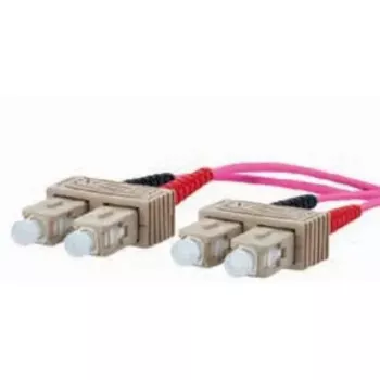 Optiskās šķiedras kabelis METZ CONNECT 151S1EOEO10E 2x SC OM4 1 m Rozā