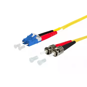 Optiskās šķiedras kabelis METZ CONNECT 151P1JOAO50E LC 2x ST I-V(ZN) H 5 m dzeltens