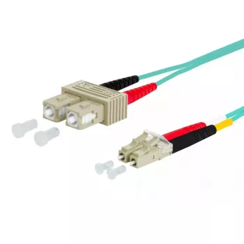 Optiskās šķiedras kabelis METZ CONNECT 151J1EOJOA5E SC LC OM3 15 m Aqua