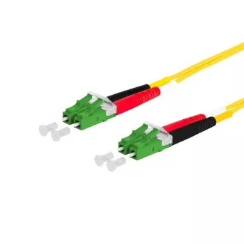 Optiskās šķiedras kabelis METZ CONNECT 151P1JAJA50E LCD LC/APC OS2 5 m dzeltens