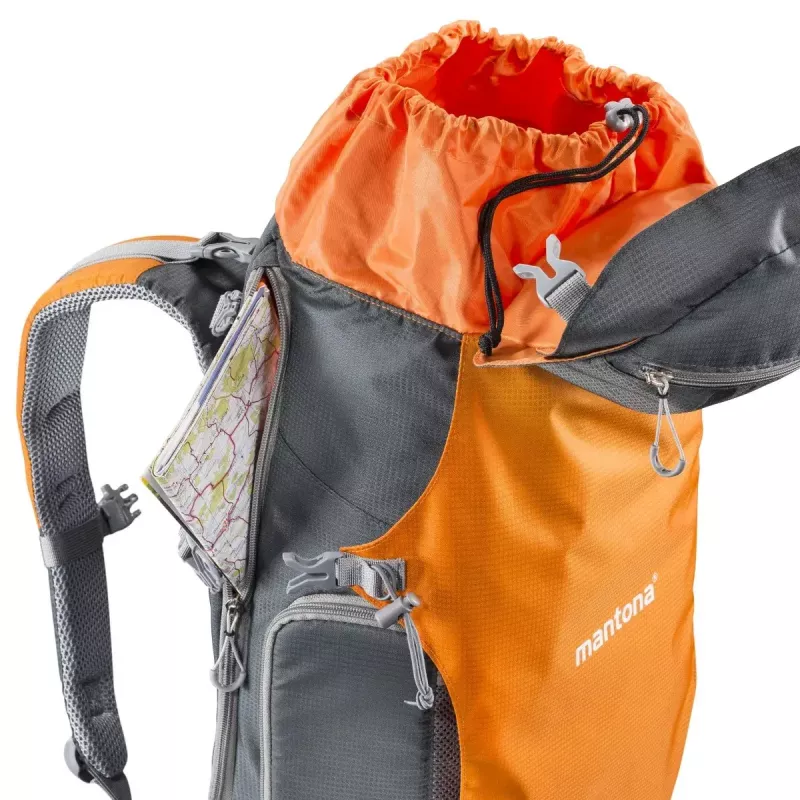 Mugursomas somiņa Mantona ElementsPro 40 pelēks oranžs
