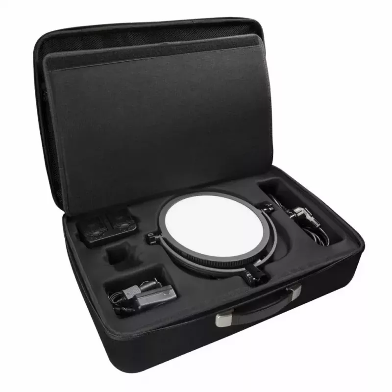 Walimex Pro LED Round 300 60 W LED gaisma ar 60 spuldzēm, melna