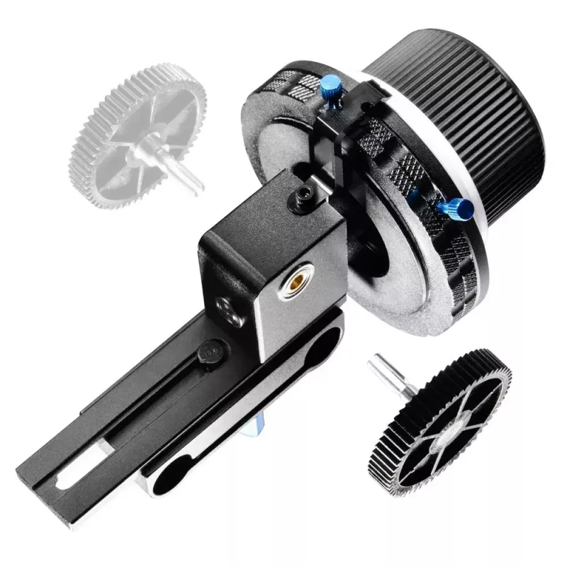 Walimex Follow Focus F3 Melns Zils Balts Alumīnijs Plastmasa 460g