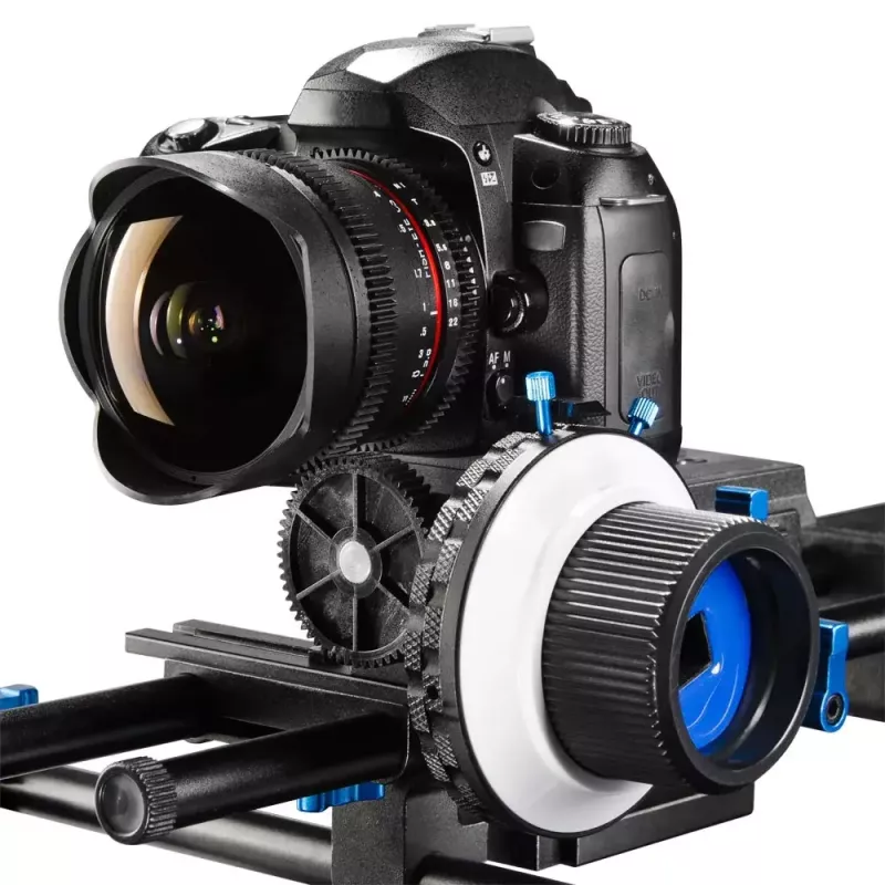 Walimex Follow Focus F3 Melns Zils Balts Alumīnijs Plastmasa 460g