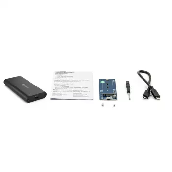 SSD korpuss Fantec NVMe31 Melns M.2