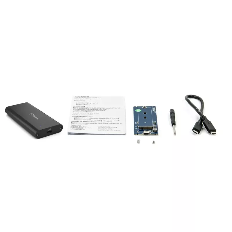 SSD korpuss Fantec NVMe31 Melns M.2
