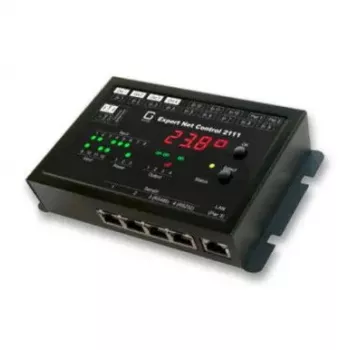 Net Control Gude 2111-2 tīkla releja kontrolleris — 4 releja izejas, 12 pasīvo signālu ieejas