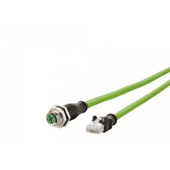 Tīkla kabelis METZ CONNECT 142M2X25020 2m Cat6a zaļš RJ-45 M12