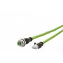 Tīkla kabelis METZ CONNECT 142M2X25020 2m Cat6a zaļš RJ-45 M12