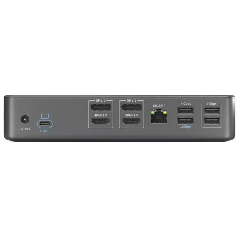 Klēpjdatora dokstacija PureLink VL-D210DL USB 3.2 Gen 2 Type-C pelēka 96 W
