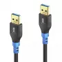 USB kabelis PureLink FI-U310-010 1m USB 3.2 Gen 1 melns zils