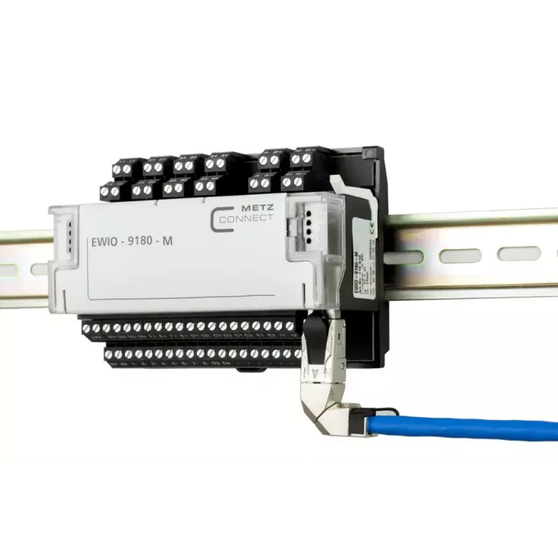 METZ CONNECT 40G RJ45 lauka spraudnis pro 360 zils vīrišķais savienotājs