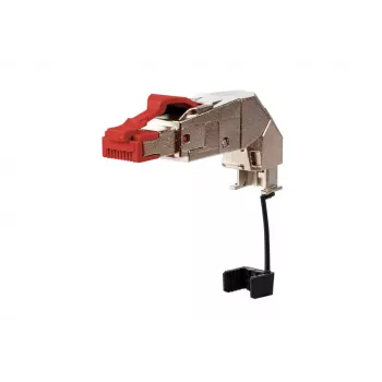 METZ CONNECT 25G RJ45 lauka spraudnis pro 360 sarkans tēviņš bez halogēna
