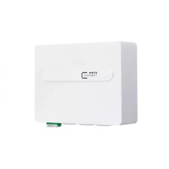 Tīkla sadales kārba MetzConnect 1501107G01HC, balta, ABS/PC korpuss, 100×35×85 mm