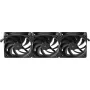 Korpusa ventilatori HAVN H14 PWM 140 mm melni — komplektā 3 gab., PWM ātruma kontrole, katrs 140 mm