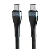 USB-C uz USB-C vads 1 m, 4smarts 540429, Melns, 0,48 Gbit/s