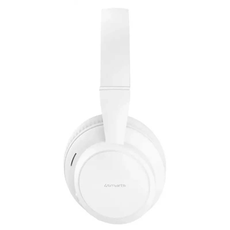 Austiņas 4smarts SkyBuds Wave — vadu un bezvadu, Bluetooth, USB-C, apkārtauss, galvas stīpa, 20–20000 Hz, 0,3 m kabelis, balta