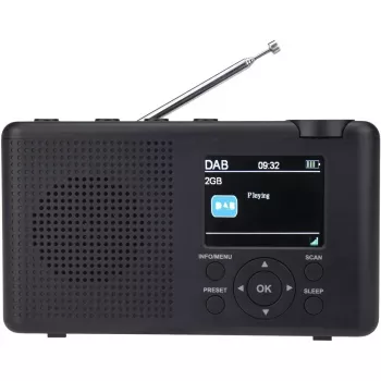 DAB radio Reflexion TRA23DAB — antracītpelēks portatīvs digitālais radio ar DAB/DAB+ uztveršanu