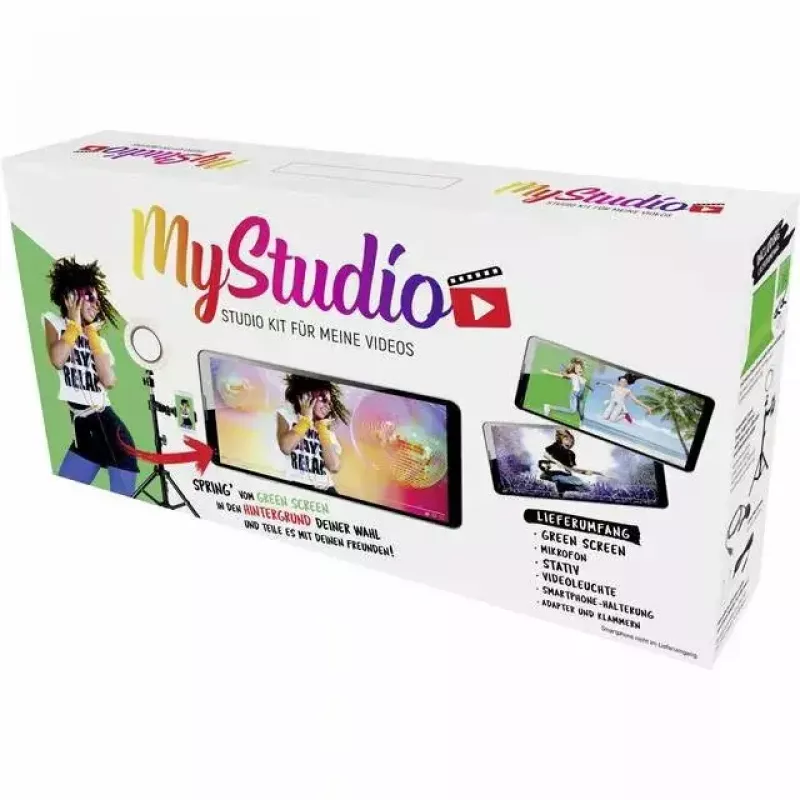 Zaļš ekrāns EASYPIX MyStudio 62020 pārnēsājams viegls – salokāms fons foto un video vajadzībām