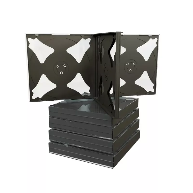 Jewel case MediaRange BOX34-6 6 diski Melns