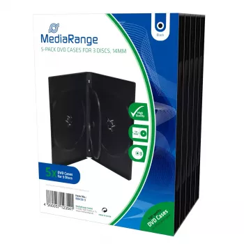 DVD ietvars MediaRange BOX35-3 melns 3 diski