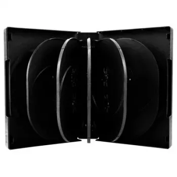 DVD futrālis MediaRange 12 diskiem 39mm melns