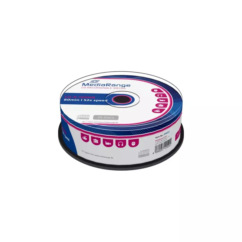 CD-R MediaRange MR201 700 MB 52x 25 gab.