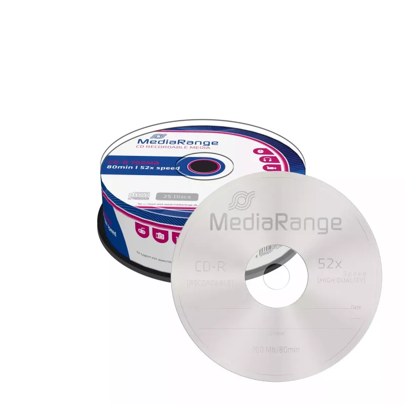 CD-R MediaRange MR201 700 MB 52x 25 gab.