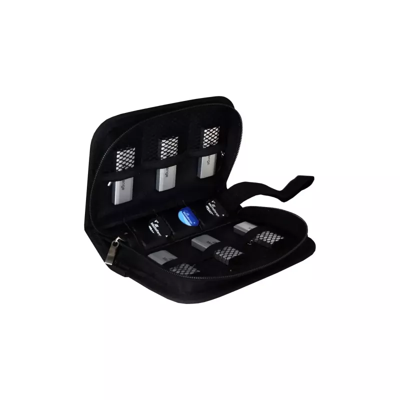 Atmiņas karšu maciņš MediaRange BOX98 3 kartēm, neilons, melns