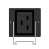 Strāvas sadales bloks PowerWalker 10133028 24 maiņstrāvas izvadi 0U melns