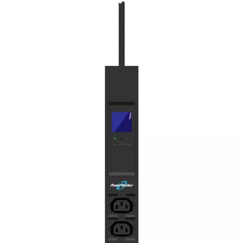 Strāvas sadales bloks PowerWalker 10133028 24 maiņstrāvas izvadi 0U melns