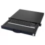 Klaviatūra AIXCASE AIX-19K1UKDETP-B USB PS/2 QWERTZ German Melns