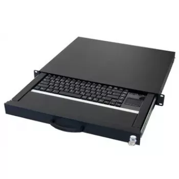 Klaviatūra AIXCASE AIX-19K1UKUSTP-B USB QWERTY US angļu valoda Melna