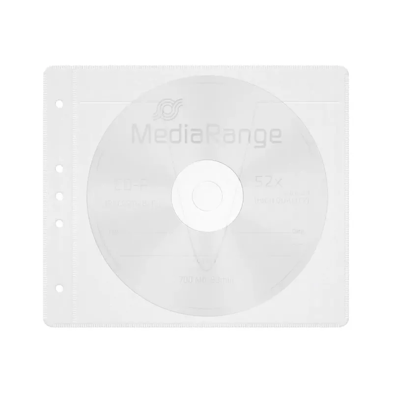 Uzmavu futrālis MediaRange BOX60 2 diskiem, balts