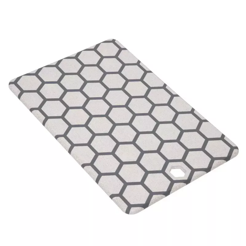 Resto Kitchenware 95402 Taisnstūra plastmasas griešanas dēlis, pelēks-balts