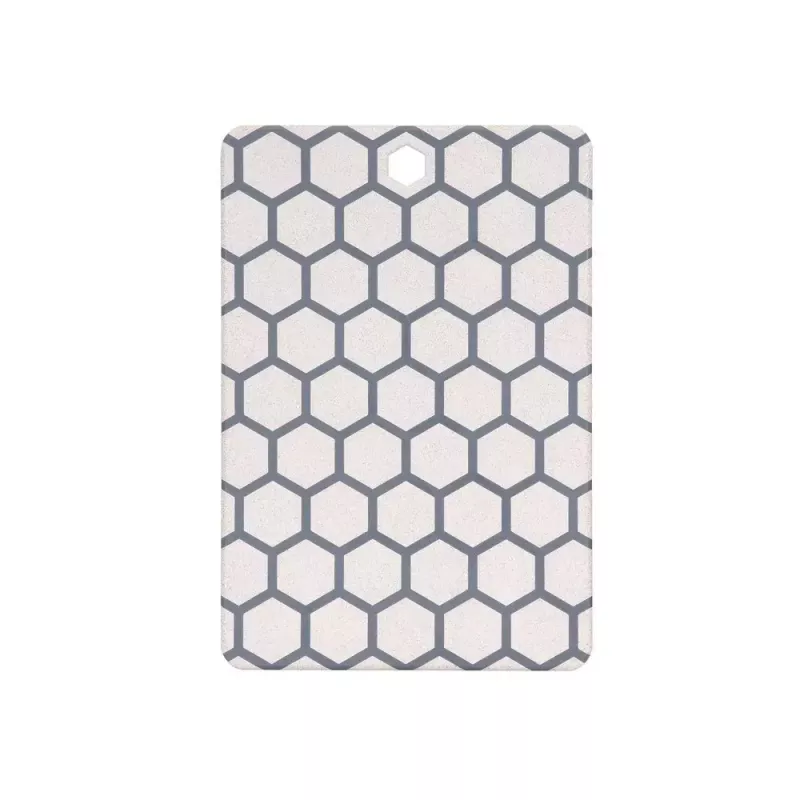 Resto Kitchenware 95402 Taisnstūra plastmasas griešanas dēlis, pelēks-balts