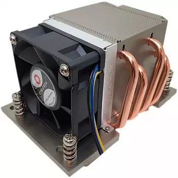 Cooler Inter-Tech A-26 Processor Cooler 6 cm Melns Silver