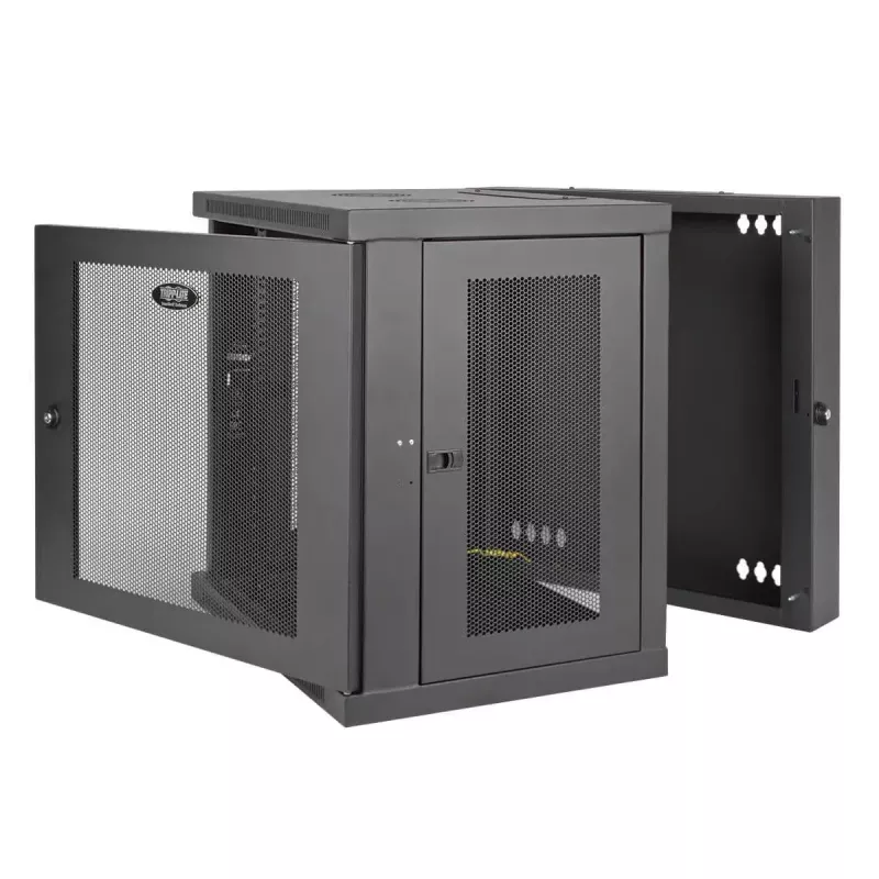 Pie sienas stiprināms 12U statīva korpuss Eaton SRW12USDP — 600,2×647,7×636,5 mm, IP20, melns
