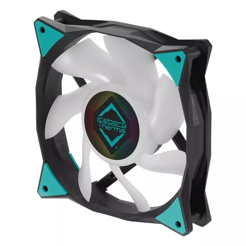 Ventilators Iceberg Thermal IceGALE ARGB 12 cm Melns