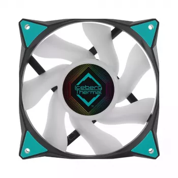 Ventilators Iceberg Thermal IceGALE ARGB 12 cm Melns