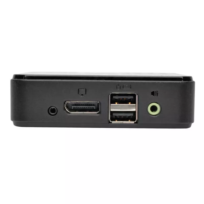 KVM slēdzis 2-portu DisplayPort Tripp Lite B004-DP2UA2-K, 4K@60Hz, USB tastatūra/pele, audio, kabeļi