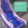 Konsolei paredzētais spēļu krēsls x rocker 2022084 — polsterēts sēdeklis, maksimālais svars 80 kg, 400×855 mm, augstums 65,5 cm