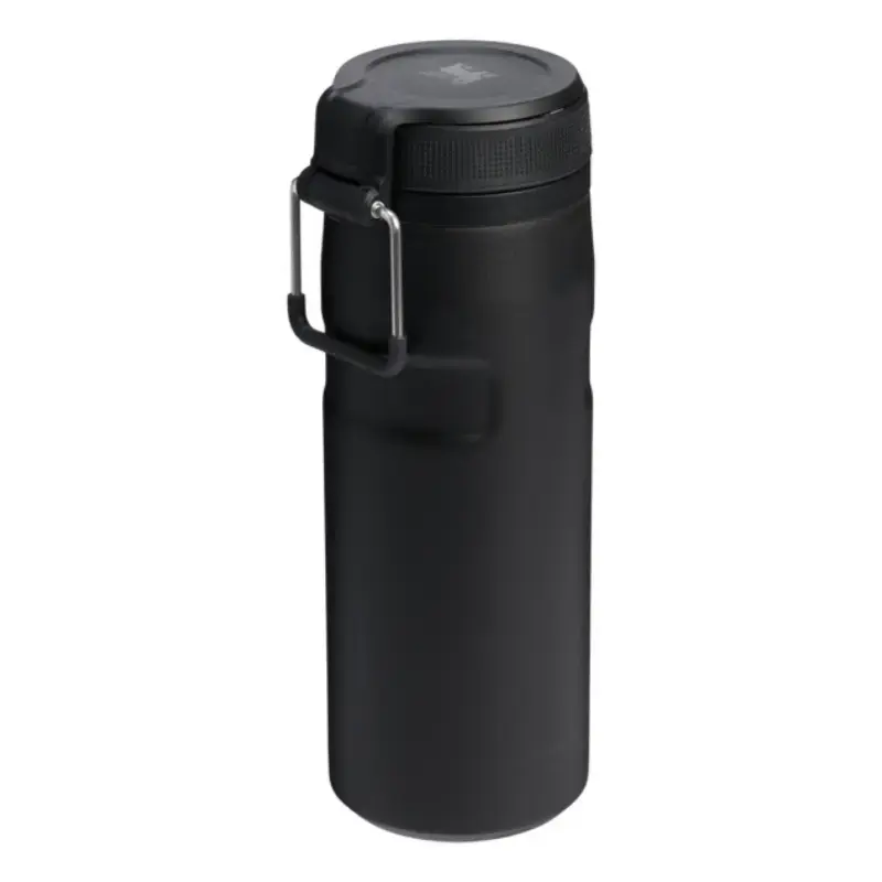 Termosa pudele STANLEY The IceFlow Bottle Twist Flip 0,47 L — izolēta dzeršanas pudele, melna